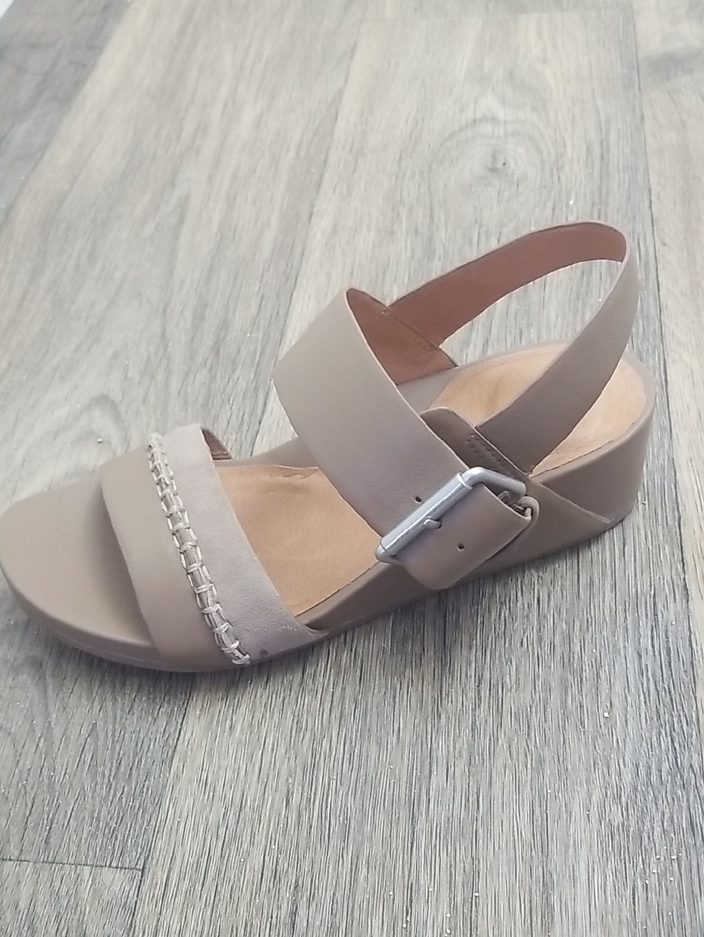 NEW! Kenneth Cole Taupe  Wedge Sandal